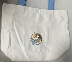 e❌夏目友人帳❌　ニャンコ先生　花　トートバッグ