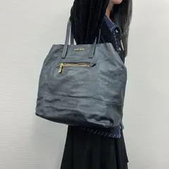 【中古】miumiu ミュウミュウ トートバッグ 肩掛け ブラック レザー ヴィンテージ レディース【中古美品】HIBUOCHI VINTAGE