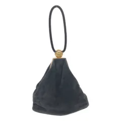 BALENCIAGA バレンシアガ スウェードがま口ポーチ バッグ 207795 205011 ブラックのサムネイル
