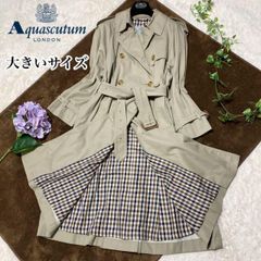 未使用級✨ アクアスキュータム トレンチコート ライナー付き 大草直子
