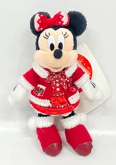 東京ディズニーランド ぬいぐるみバッジ CHRISTMAS FANTASY ミニー(赤)/Christmas Stories 2016