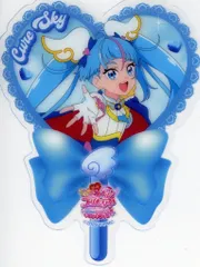 映画キミとアイドルプリキュア♪ 来場者特典 うちわ型クリアカード(キュアスカイ) 第2弾