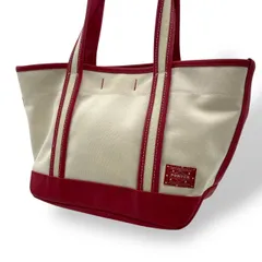 未使用級　PORTER GIRL ポーターガール　吉田カバン　ボーイフレンド　トートバッグ　S キャンバス　赤　レッド　白　ホワイト