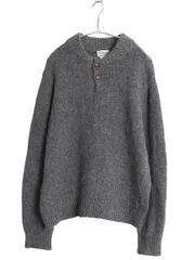 【お得なクーポン配布中!】 エルエルビーン ヘンリーネック ニット セーター メンズ M / アウトドア ラム ウール モックネック 長袖ニット プルオーバー 無地 シンプル