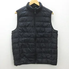 G■ユニクロ/UNIQLO ウルトラライトダウンベスト【XL】黒/men's/s18【中古】■