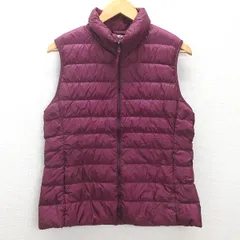 G■ユニクロ/UNIQLO ウルトラライトダウンベスト【XL】紫/LADIES/k27【中古】■