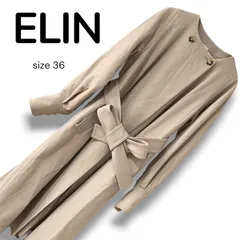 ELIN ベージュ ノーカラー レディース ロングコート アウター ジャケット Lサイズ 上品 エレガント シンプル 大人可愛い きれいめ 秋冬 防寒 おしゃれ コート感覚 ロング丈 通勤 通学 ナチュラルカラー 上質素材 0000726OC