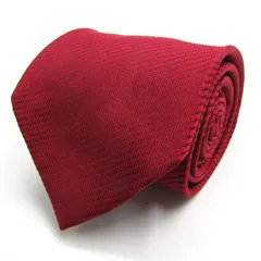 ジェイプレス ブランド ネクタイ 無地 ソリッド シルク ハンドメイド PO メンズ レッド J.PRESS 【中古】