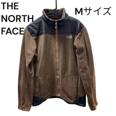 ノースフェイス フリースジャケット ブラウン×ブラック Mサイズ 茶色 黒 切替デザイン メンズ アウトドア 登山 防寒 韓国モデル THE NORTH FACE