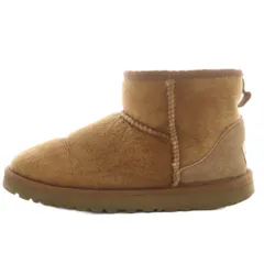 アグ オーストラリア UGG australia クラシック ミニ CLASSIC MINI ムートンブーツ ショートブーツ スエード 24.0cm 茶 ブラウン 5854 /AN7
