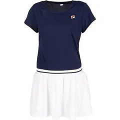 【新品】FILA（フィラ）51ワンピース レディース テニス ウィメンズ 吸水速乾 UVカット テニス マルチスポーツ トレーニングウェア 半袖　フィラネイビー　EL0015-20Z