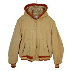 70s vintage】ジップパーカー ラビットフード ブルゾン 短丈 古着