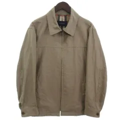 バーバリー ロンドン BURBERRY LONDON ジップアップ ブルゾン ジャケット 裏地ノバチェック ベージュ系 LL ■ECT