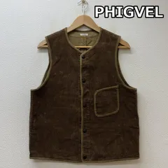 PHIGVELウールベスト フィグベル コットンウール 日本製 38 縮絨 PHIGVEL フィグベル｜BASKET HUNTING VEST バスケットハンティング