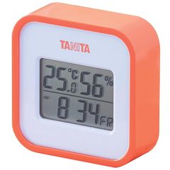 タモ無垢材の温湿度計｜天然木の置き時計風インテリア｜一点もの