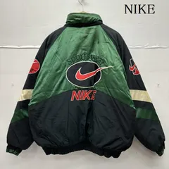 ナイキ 90s USA製 ロゴ 刺繍 ワッペン ナイロン ジャケット メンズ L ISItems【USED】【古着】【中古】50144701