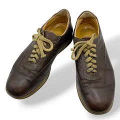 美品　バーバリー　レザー　スニーカー　バーバリーロンドン　チェック　本革　茶　ブラウン