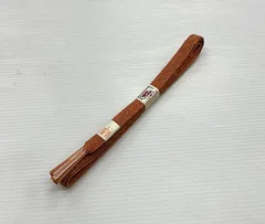 帯締/未使用品/オレンジ/平組/正絹/10697