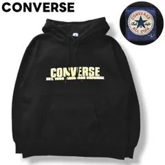 古着 コンバース CONVERSE パーカー フーディー ルーズ L ブラック