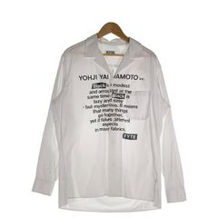 極美品 サイト ヨウジヤマモト レーヨン 開襟 オープンカラー ロング