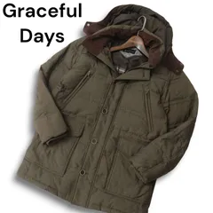 Graceful Days グレイスフルデイズ 秋冬 2WAY フード着脱可★ ダウン ジャケット コート Sz.M メンズ