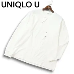 【新品 25SS】 UNIQLO U ユニクロ ユー ルメール 長袖 エアリズム★ コットン クルーネック Tシャツ Sz.M メンズ 白 未使用