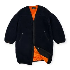 MACPHEE マカフィー トゥモローランド ボアフリース コート サイズ 36  /ネイビー×オレンジ/日本製