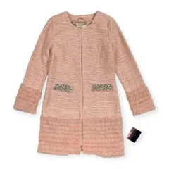 未使用 タグ付き Rady レディ ツイード ノーカラー コート ジャケット サイズ M /ピンク系