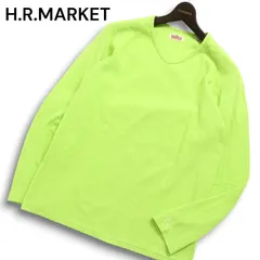 H.R.MARKET ハリウッドランチマーケット H刺繍★ 長袖 ストレッチ フライス カットソー ロンTシャツ Sz.5 メンズ 日本製