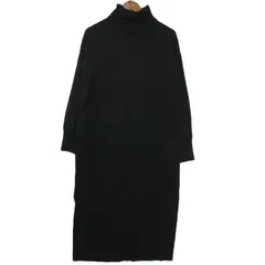 LOWRYS FARM ローリーズファーム 秋冬 ニット★ タートルネック ロング ワンピース Sz.F レディース 黒