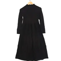 The von. ザ ヴォン 秋冬 ニット★ レーヨン ワンピース ロング ドレス Sz.F レディース 黒