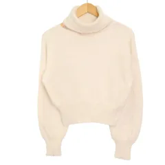 23AW★ PROPORTION BODY DRESSING プロポーションボディドレッシング タートルネック ニット セーター Sz.FR レディース 白