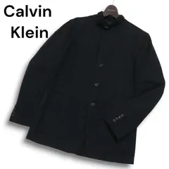 Calvin Klein カルバンクライン スタンドカラー★ コットン ジャケット Sz.M メンズ 黒