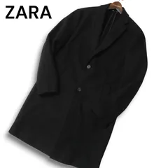 ZARA ザラ マン 現行タグ 秋冬 4WAYストレッチ★ ロング チェスター コート Sz.M メンズ 黒