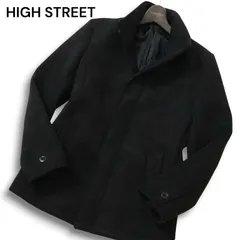HIGH STREET ハイストリート 秋冬★ スタンドカラー スリム ジャケット Sz.M メンズ 黒のサムネイル