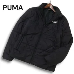 PUMA プーマ 秋冬★ ロゴ キルティング 中綿 ジャケット ブルゾン Sz.M メンズ 黒