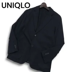 22AW★ UNIQLO ユニクロ 通年★ コンフォート 2B テーラード ジャケット Sz.L メンズ 紺 ネイビー