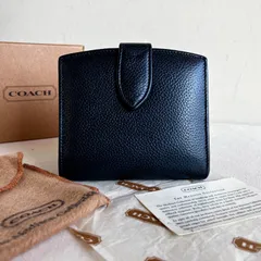 Vintage Coach Madison Compact Clutch Wallet Navy 4485