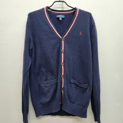 ポロ ラルフローレン バーガンディ ポニー カーディガン M