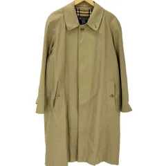 バーバリーズ BURBERRYS 80-90S 英国製 裏地ノバチェック ポリ コットン ステンカラー コート  バルマカーンコート メンズ 表記無 