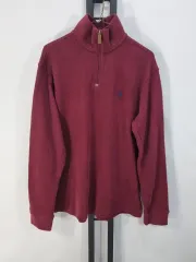 ポロラルフローレン ハーフジップ スウェット バーガンディ 新モデルタグ L 新品