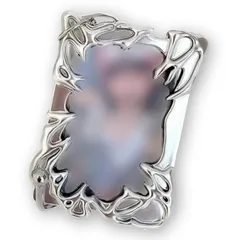 【迅速発送】[efShop] トレカケース B8【シルバー】硬質ケース トップローダー 地雷系 天使界隈 量産型 推し活 推し色 うさぎ チェキ (B8, シルバー) 1