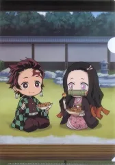 【中古】クリアファイル 竈門炭治郎＆竈門禰豆子 クリアファイル 第一弾 「築地銀だこ×鬼滅の刃」 だんらんパック購入特典