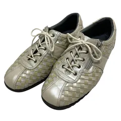 【美品】ペダラ (23) スニーカー 運動靴 コンフォートシューズ ウォーキングシューズ 編み込み 希少デザイン