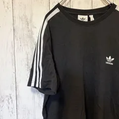 adidas オリジナルス Tシャツ 2XL 黒 ビッグサイズ トレフォイル