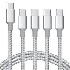 USB Type Cケーブル【1m+1m+2m+2m/4本】タイプc ケーブル PD対応 60W急速充電】データ転送 断線防止 高耐久ナイロン iPhone 16 /iPhone 15 / MacBook、iPad Pro/Air、Galaxy、Sony、Pi