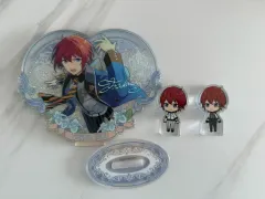 まとめ) あんさんぶるスターズ！ 朱桜 司 ハート アクリル 私服 ユニット衣装 ころっと