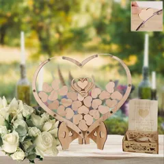 limande ウェディングドロップス ハート型ドロップス チップ80枚付 人前式 ウェルカムボード 結婚証明書