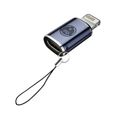 Type C to ライトニング 変換アダプタ 27W PD急速充電 PDチップ搭載 高速データ転送（スマホとPC間のみ転送対応） USB-C i-Phone 変換コネクタ アルミ合金外装 ストラップ穴付き タイプCからiOS変換コネクタ iOS USB Cア