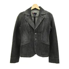 ディーゼル デニムジャケット ストレッチ ブランド アウター レディース Mサイズ ダークグレー DIESEL 【中古】